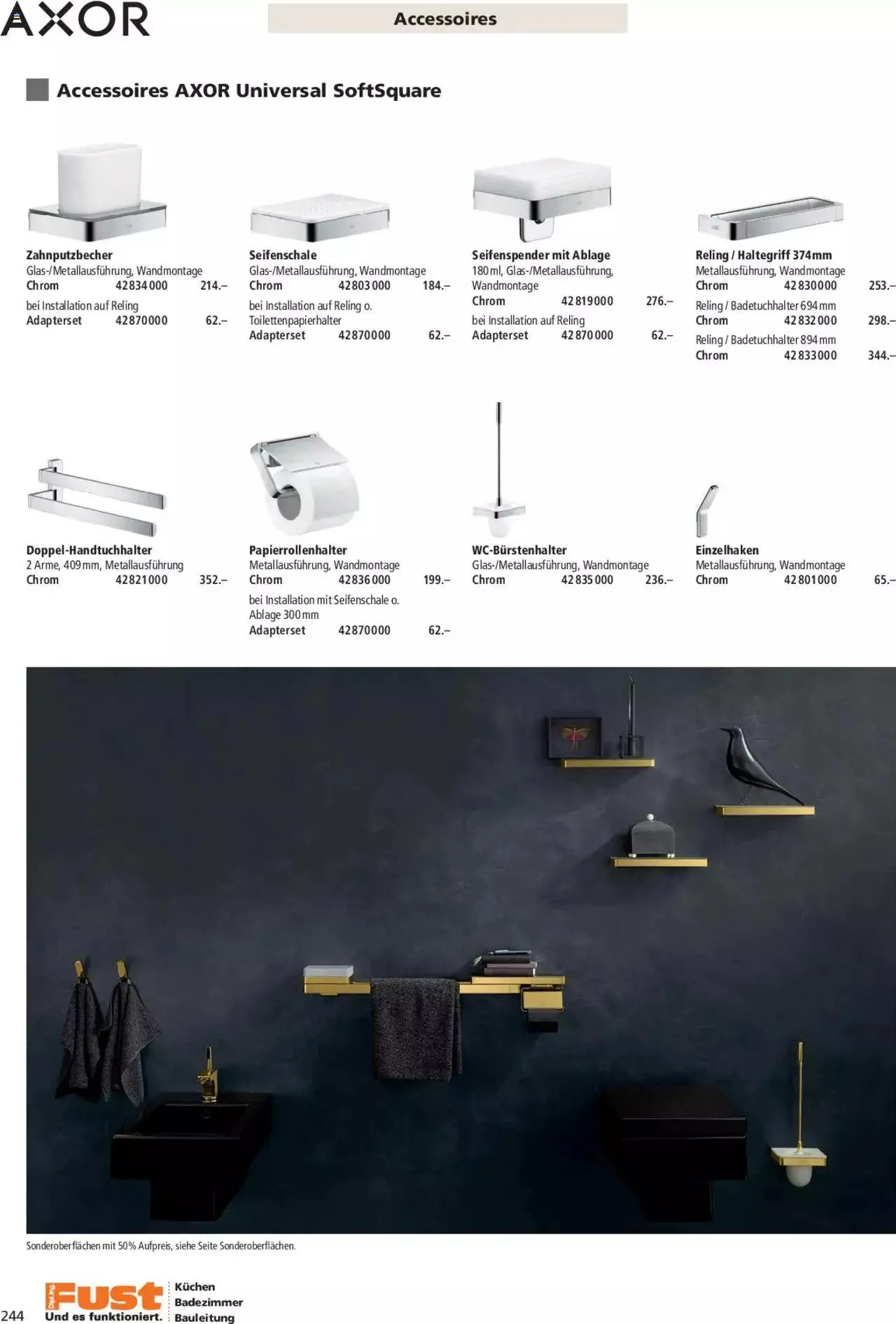 Fust Aktionen Badezimmermagazin von 17. April bis 31. Dezember 2024 - Prospekt seite  244