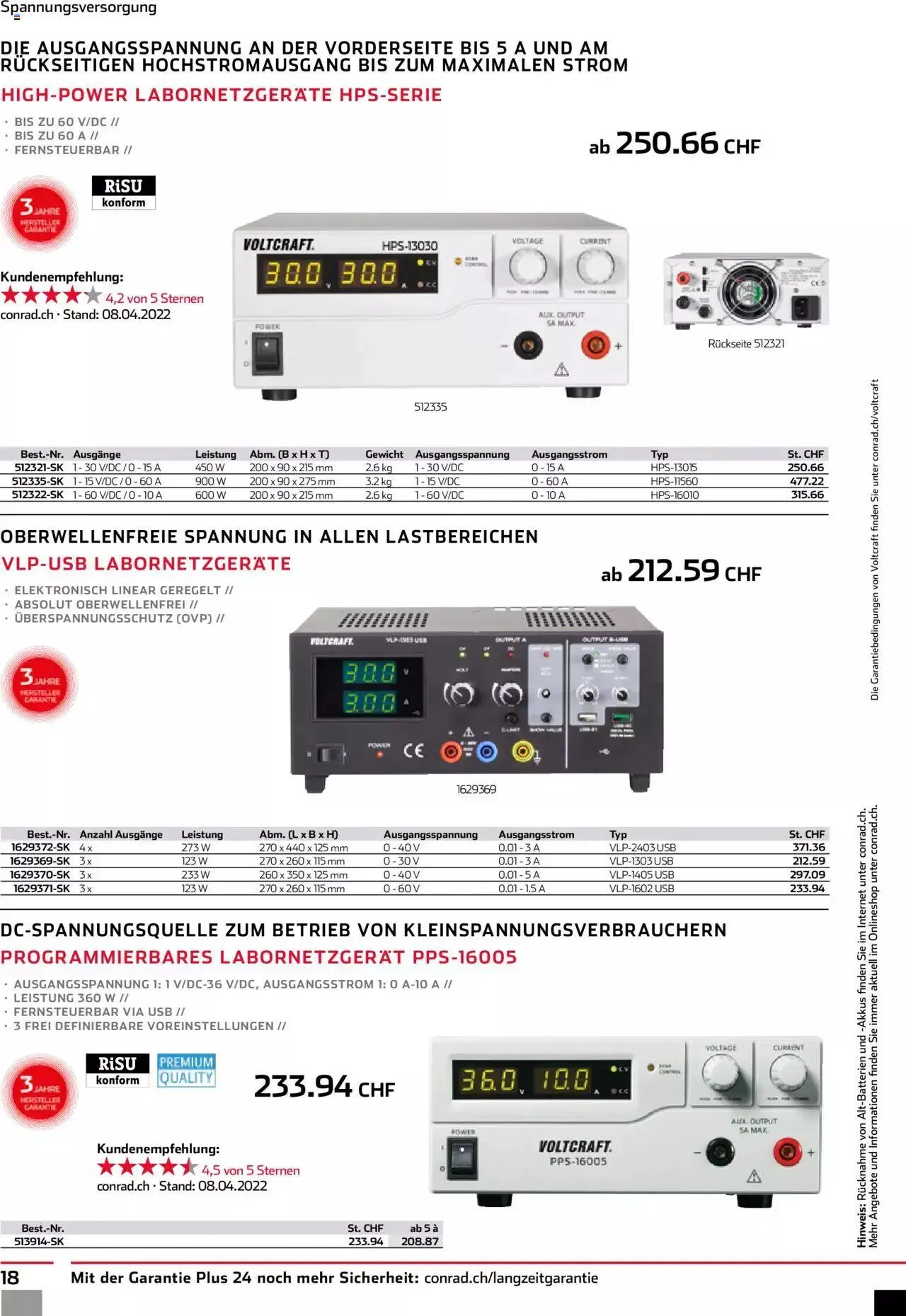 Conrad - 40 Jahre Voltcraft von 30. November bis 31. Dezember 2023 - Prospekt seite 20