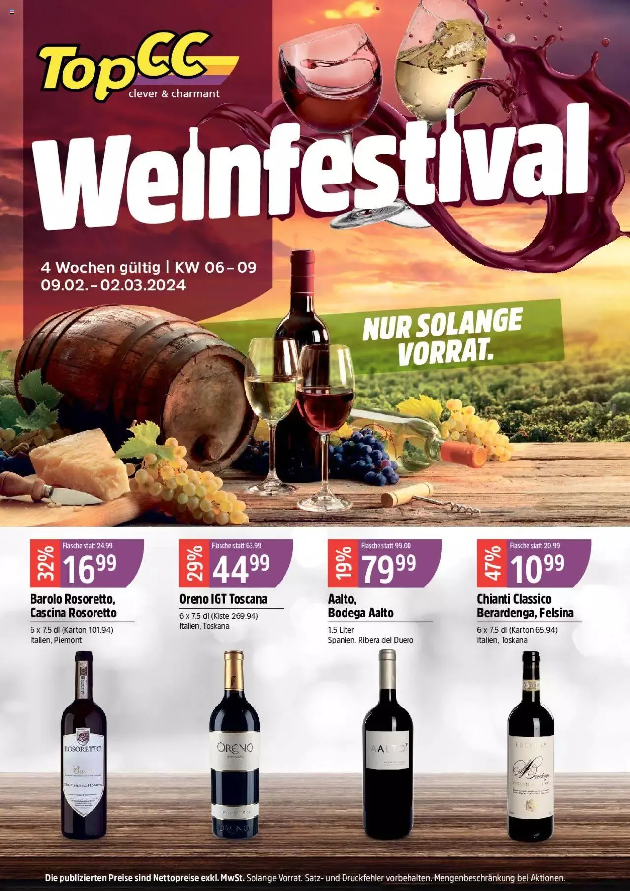 TopCC Aktionen Weinfestival von 9. Februar bis 2. März 2024 - Prospekt seite  