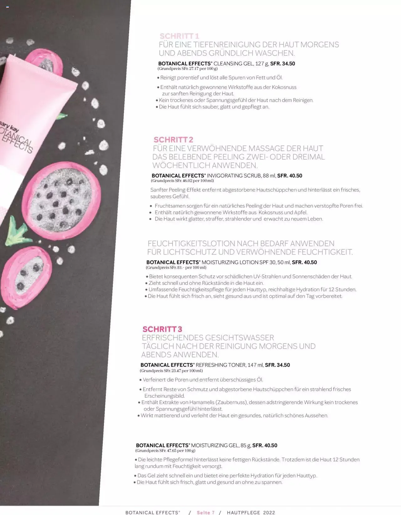 Mary Kay - Botanical Effects Hautpflege von 1. Februar bis 31. Dezember 2023 - Prospekt seite  7