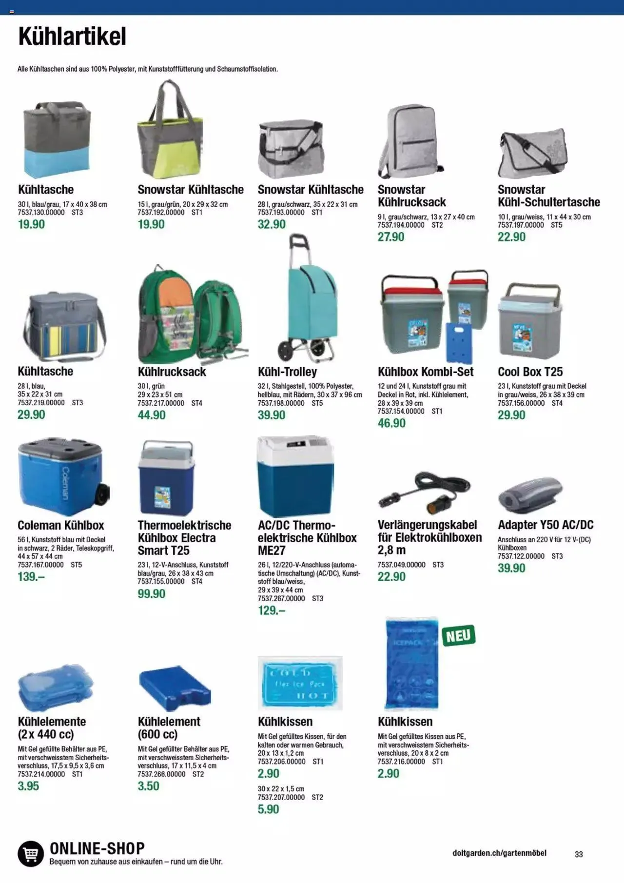 DO IT+GARDEN MIGROS - Gartenmoebel von 9. Februar bis 31. Dezember 2023 - Prospekt seite  33