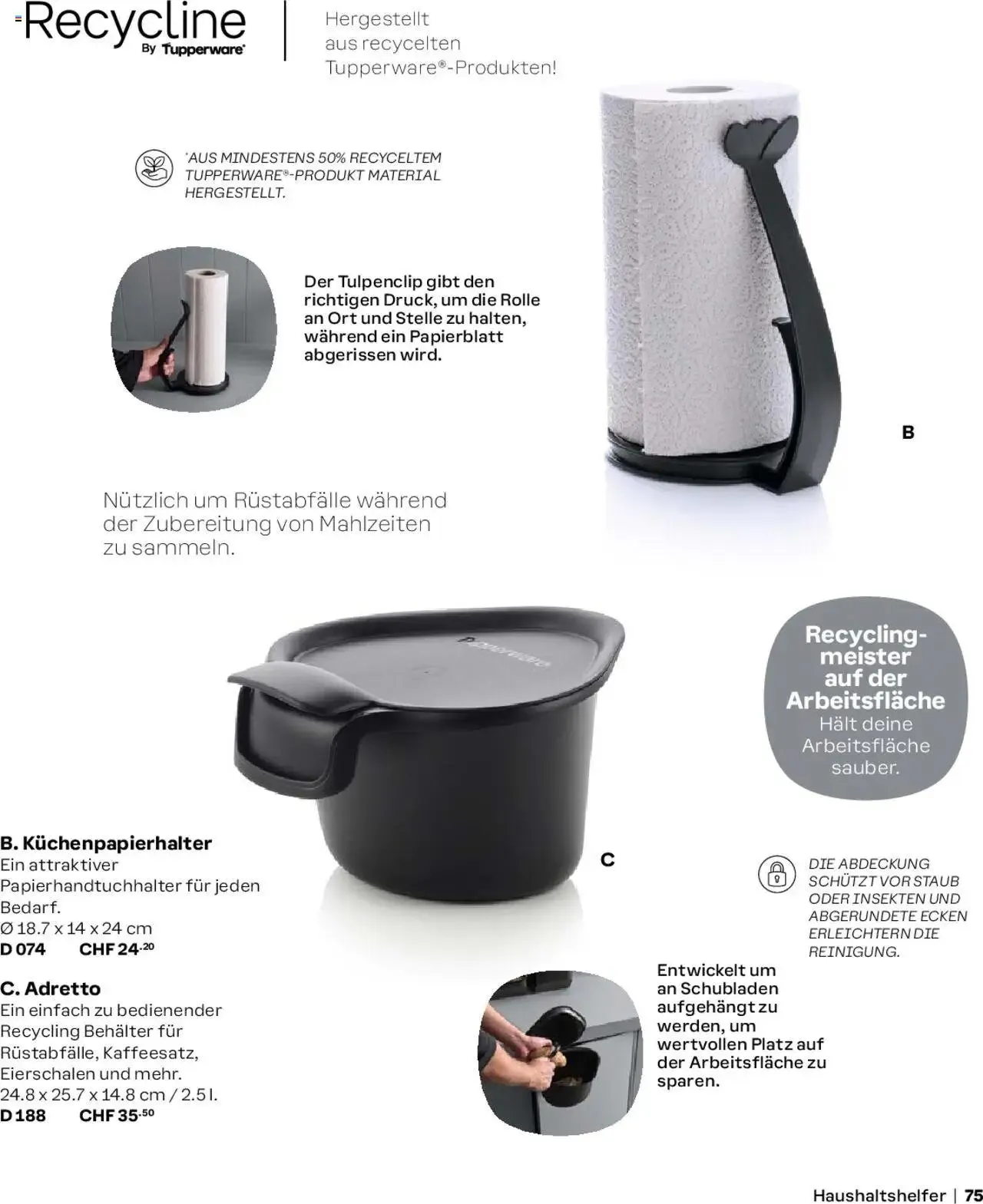 Tupperware Aktionen Herbst / Winter 2024/25 von 2. September bis 31. Dezember 2024 - Prospekt seite  75