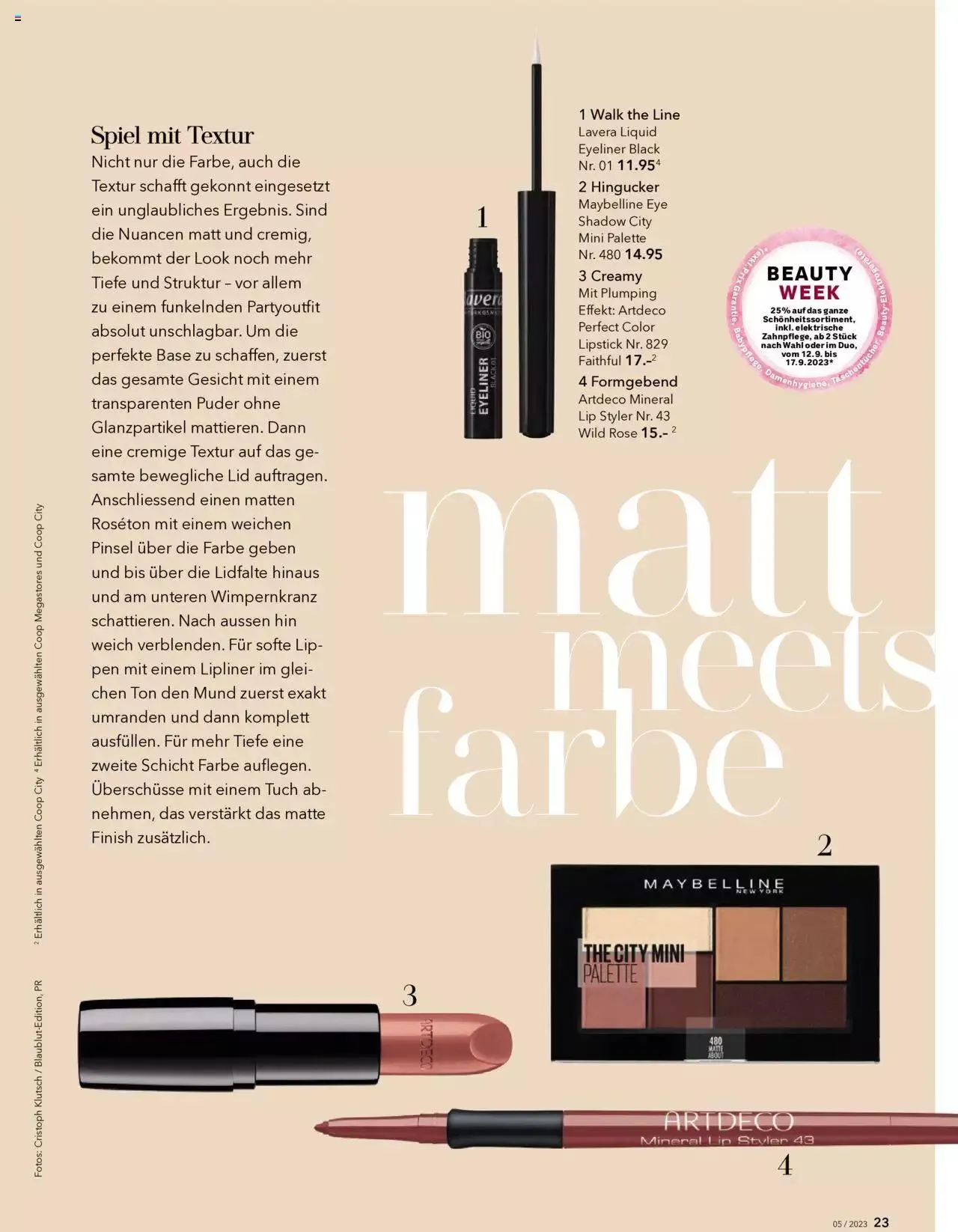 Coop City Aktionen von 12. September bis 31. Dezember 2023 - Prospekt seite 23