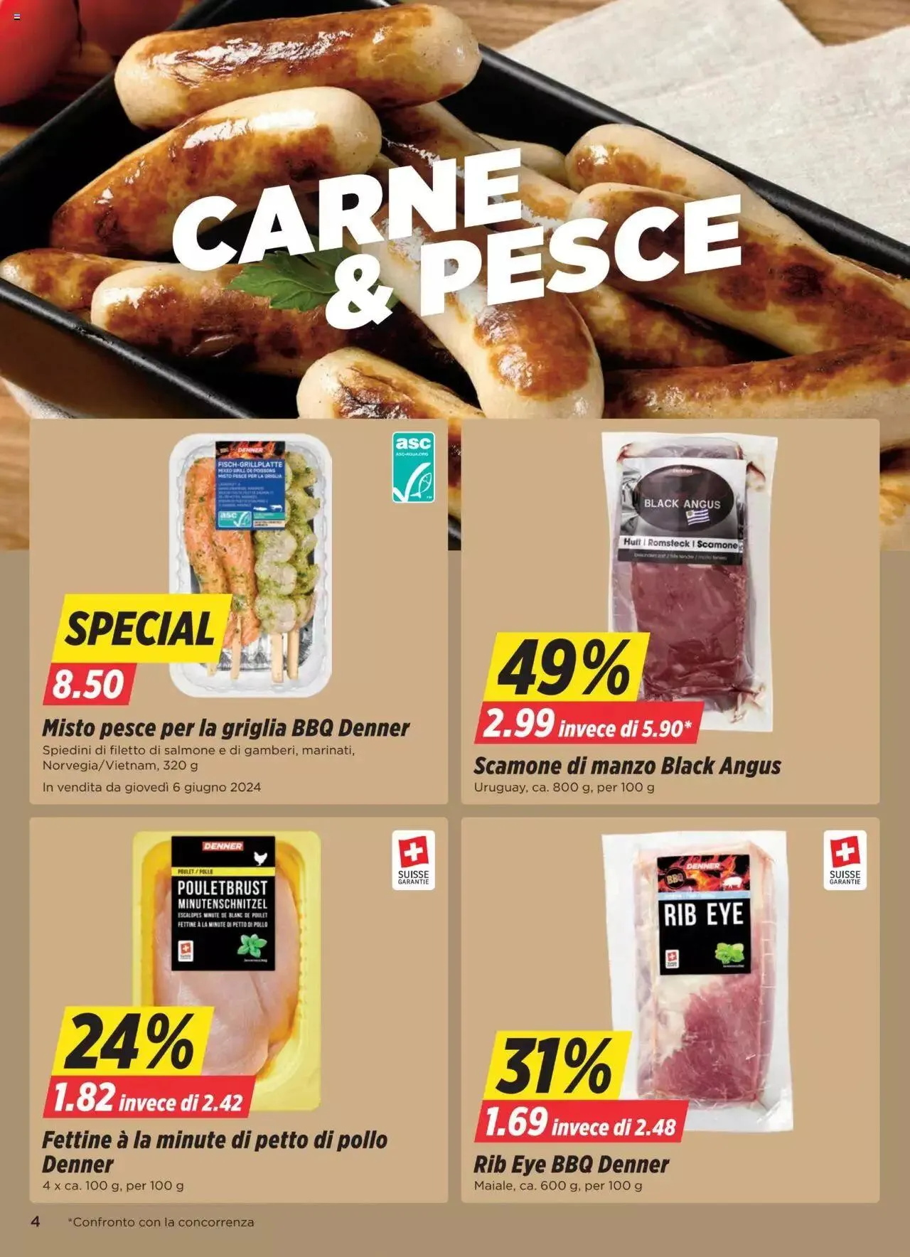 Denner Aktionen IT von 4. Juni bis 10. Juni 2024 - Prospekt seite  4