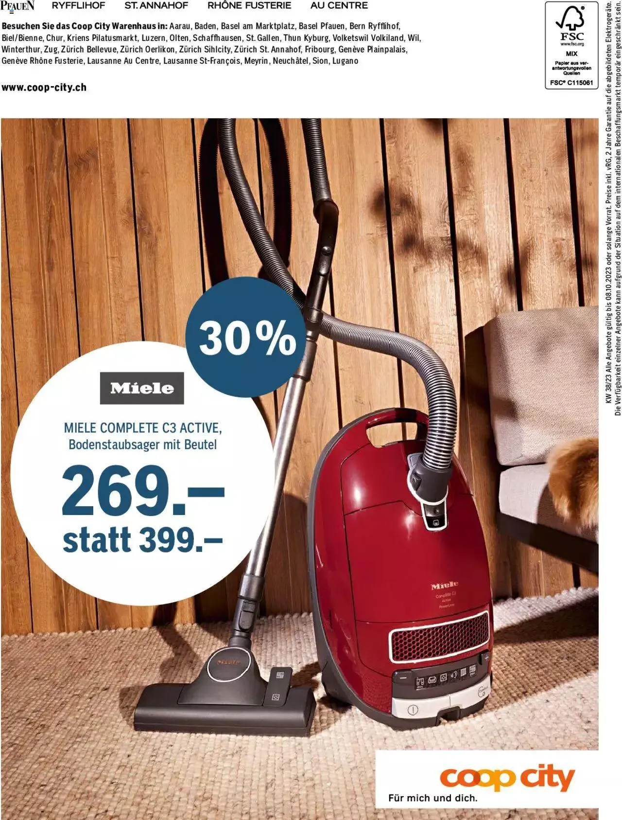 Coop City Magazin von 19. September bis 8. Oktober 2023 - Prospekt seite 40