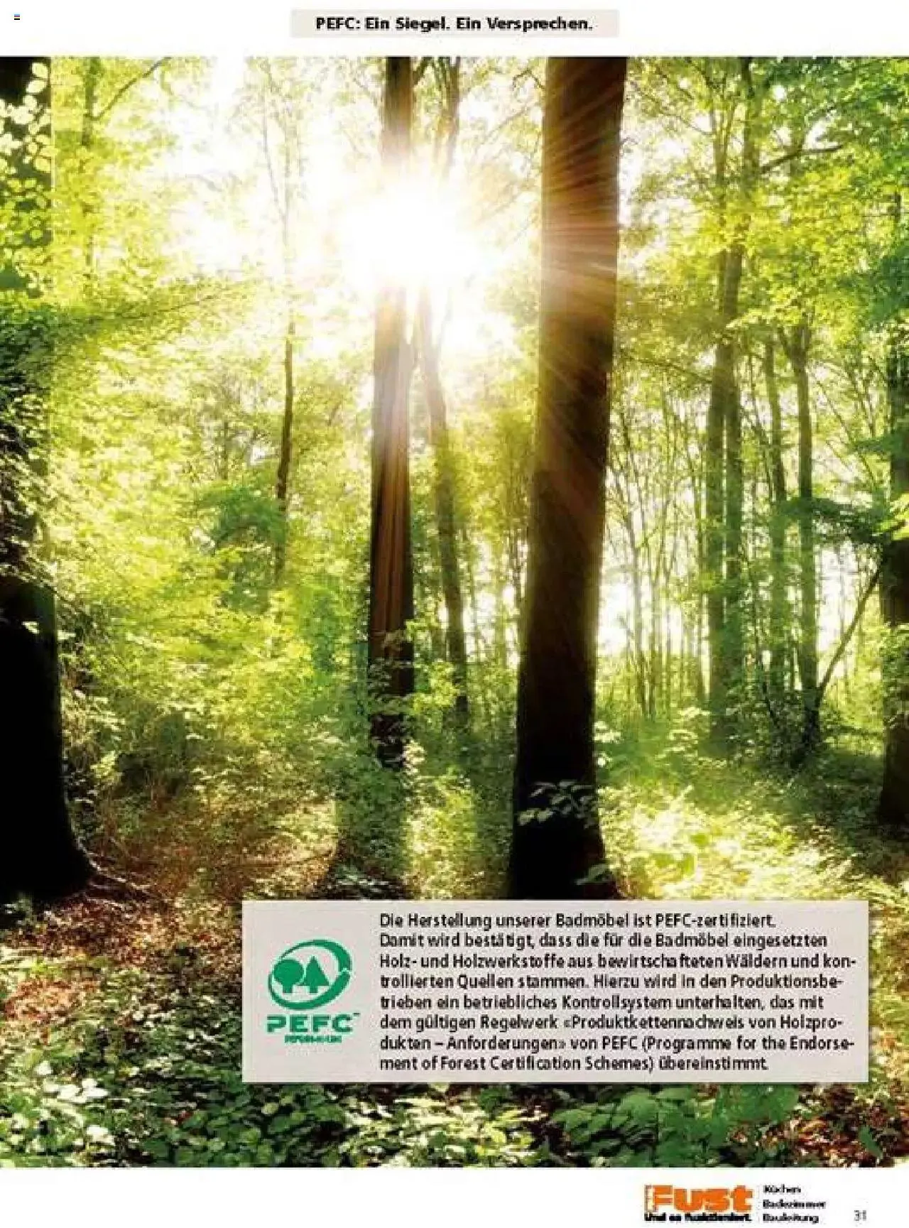 Fust Badezimmermagazin von 17. April bis 31. Dezember 2023 - Prospekt seite  31