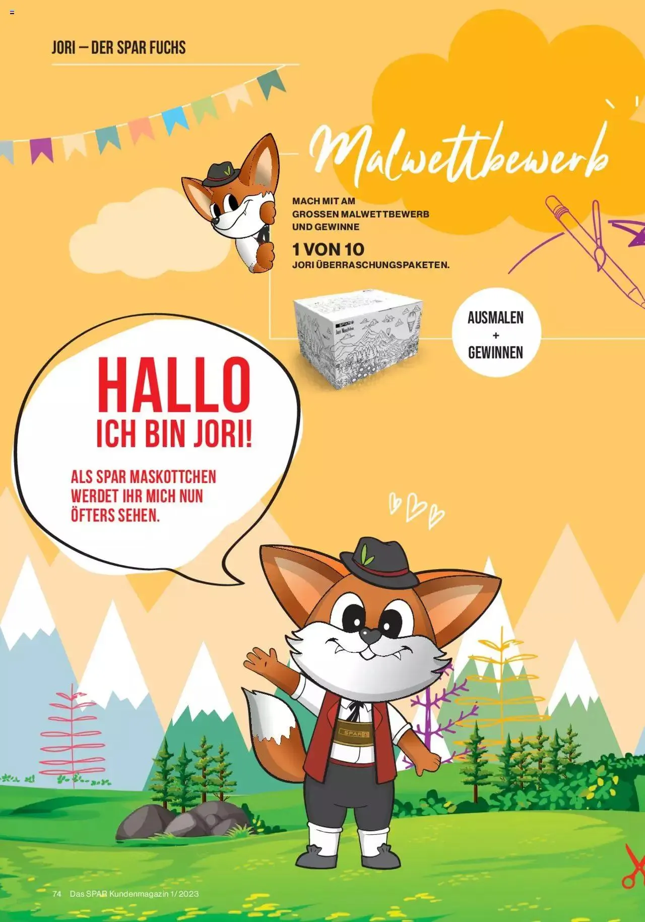 SPAR Kundenmagazin von 2. März bis 31. Dezember 2023 - Prospekt seite  74