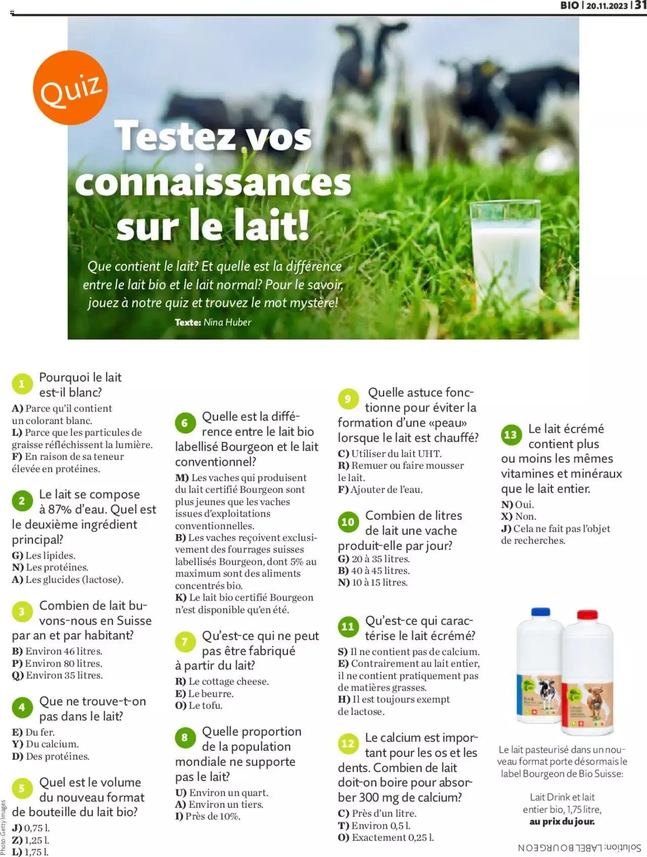 Migros Magazin FR von 20. November bis 31. Dezember 2023 - Prospekt seite  31