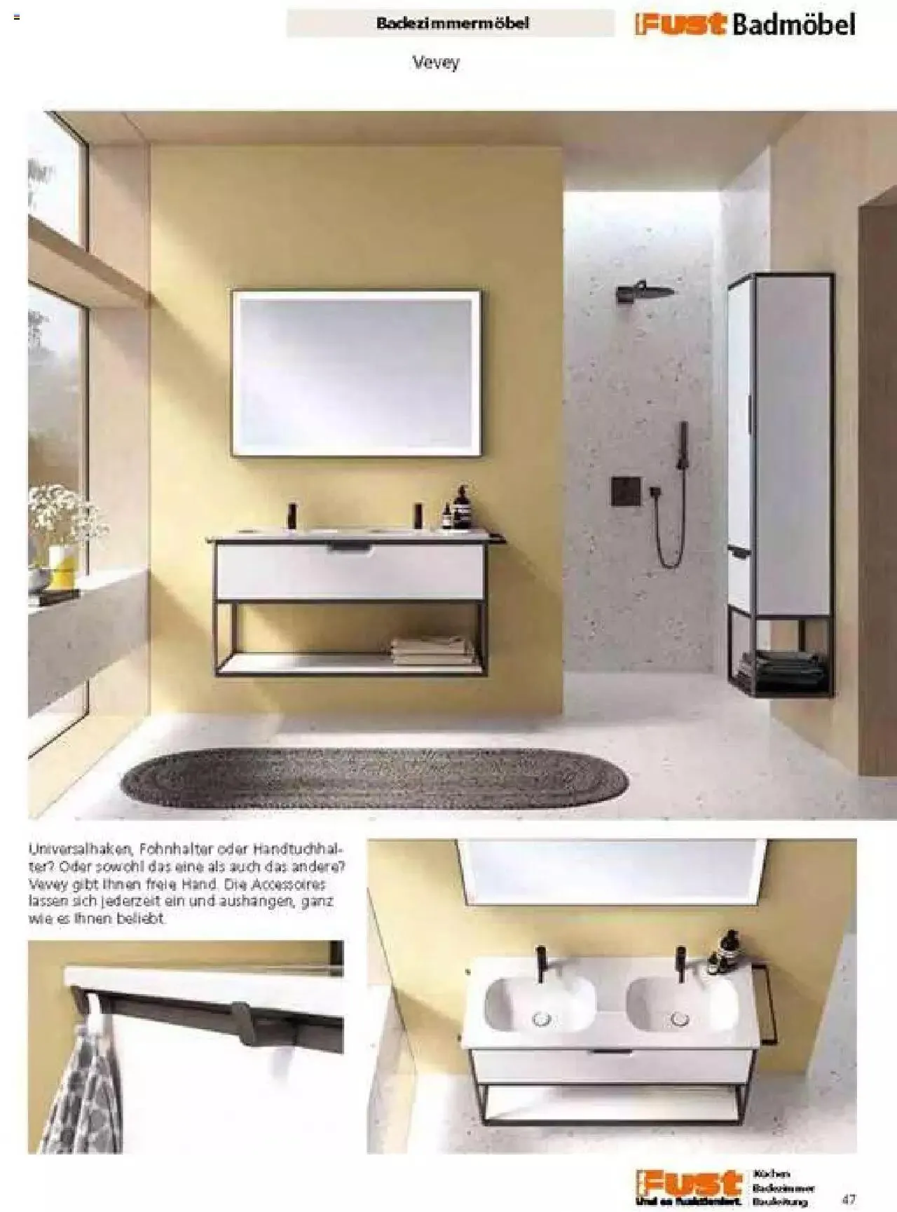 Fust Badezimmermagazin von 17. April bis 31. Dezember 2023 - Prospekt seite 47