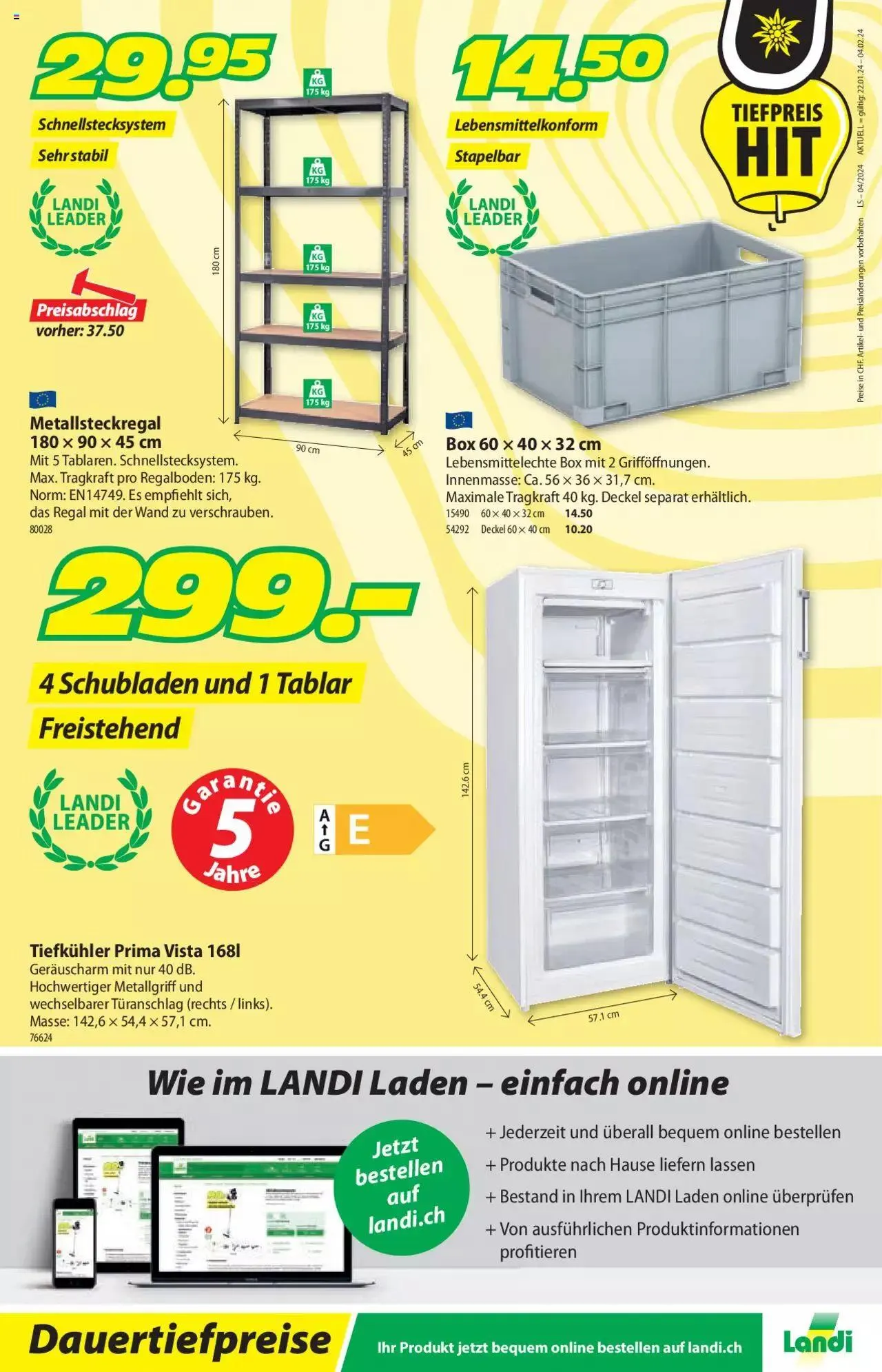 Landi Aktionen von 22. Januar bis 4. Februar 2024 - Prospekt seite 16