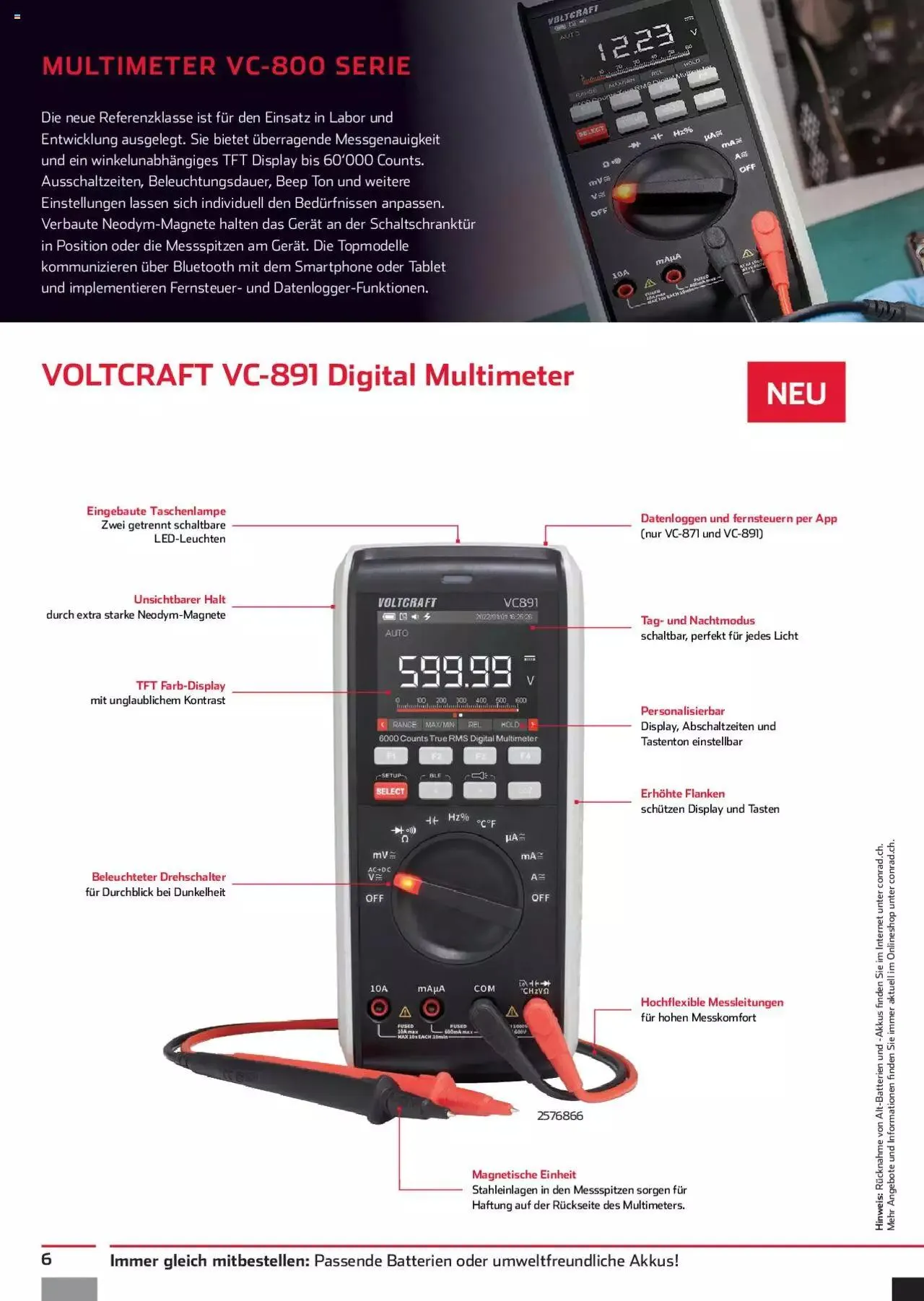 Conrad - Voltcraft News von 27. Januar bis 31. Dezember 2023 - Prospekt seite 6