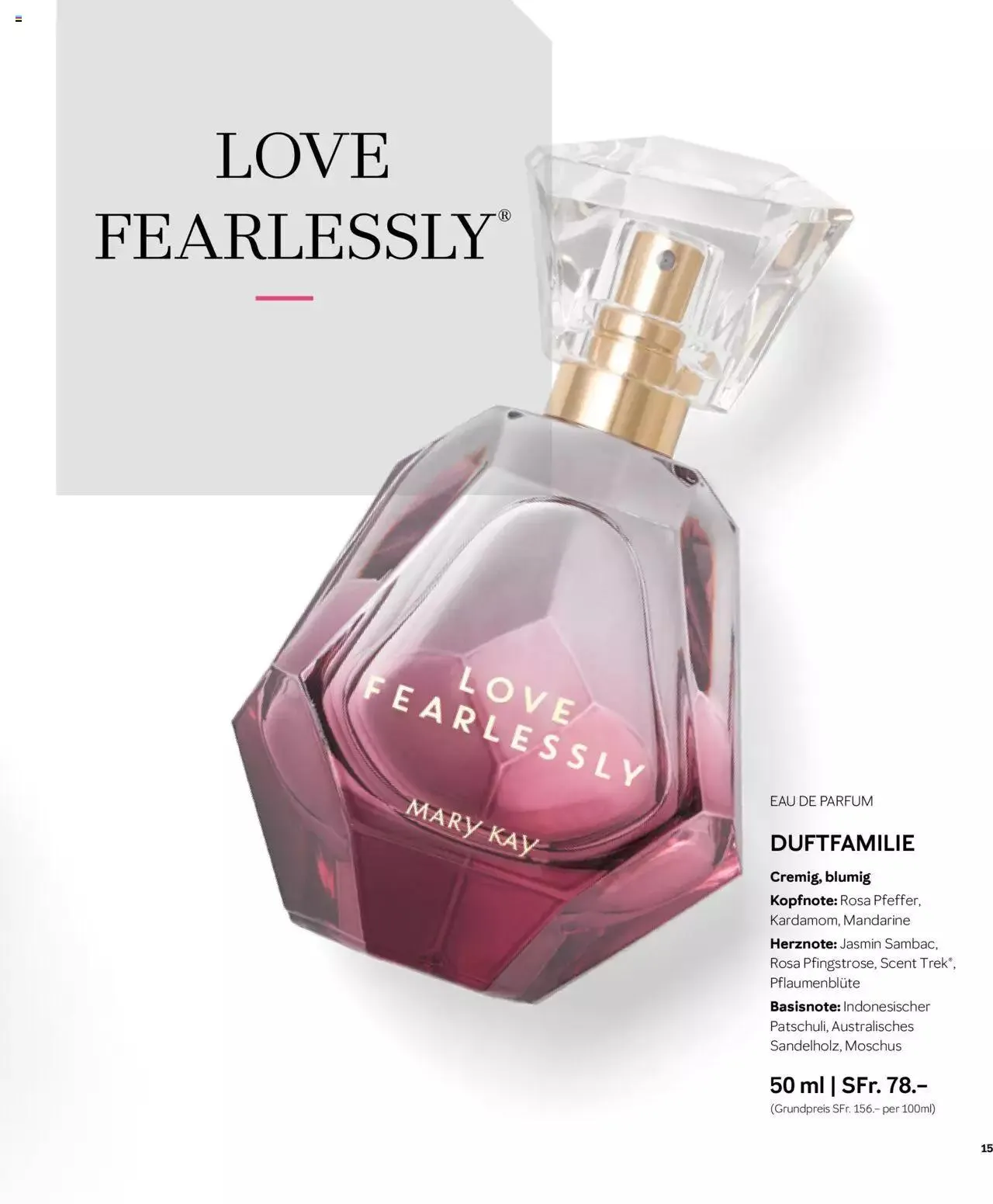 Mary Kay - Duftkatalog von 27. September bis 31. Dezember 2023 - Prospekt seite  15