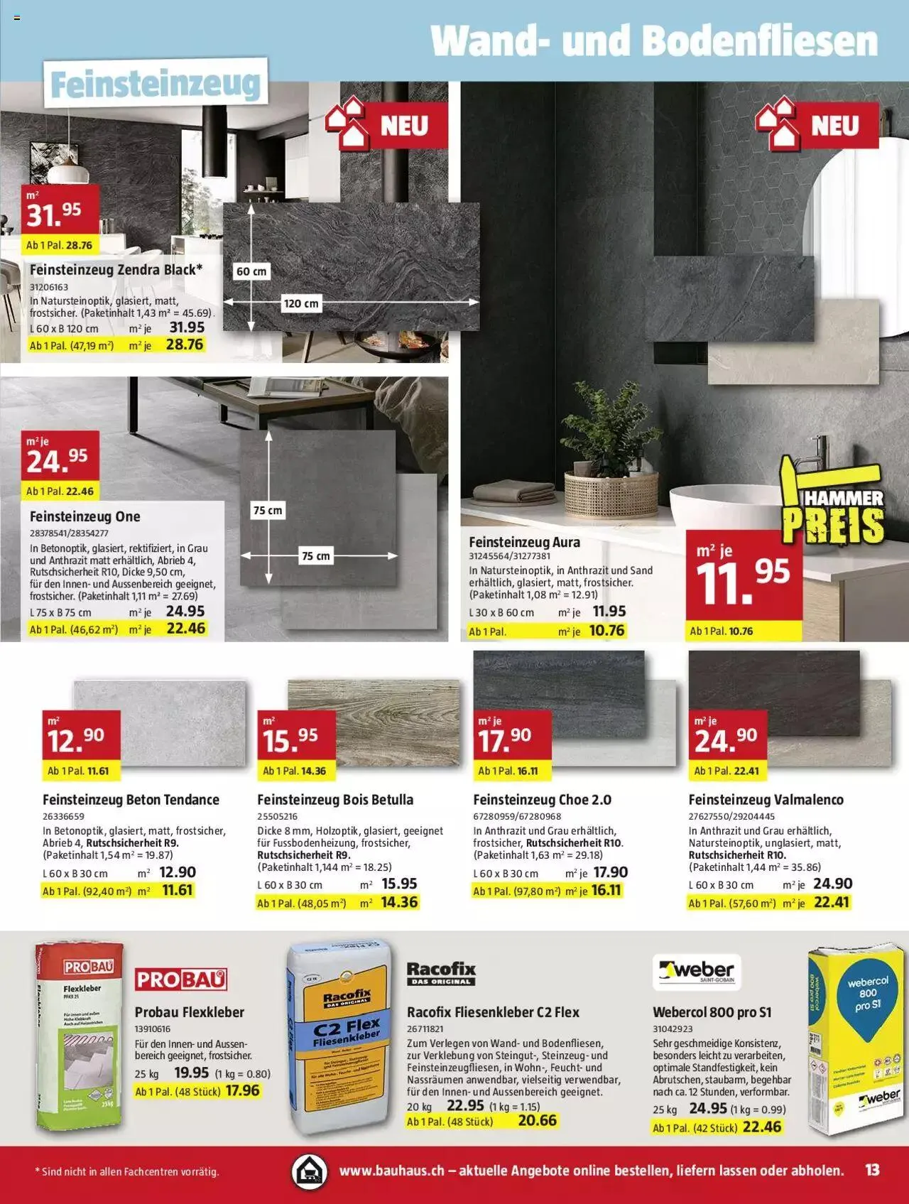 Bauhaus Aktionen von 30. Oktober bis 26. November 2023 - Prospekt seite 13