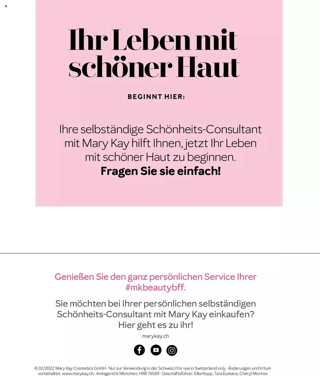 Mary Kay - Hautpflege von 1. April bis 31. Dezember 2023 - Prospekt seite  52