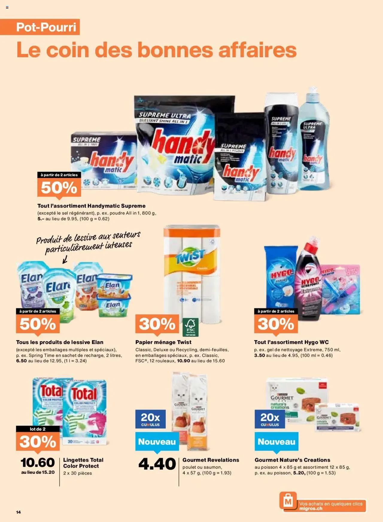 Migros Aktionen von 6. August bis 12. August 2024 - Prospekt seite  14