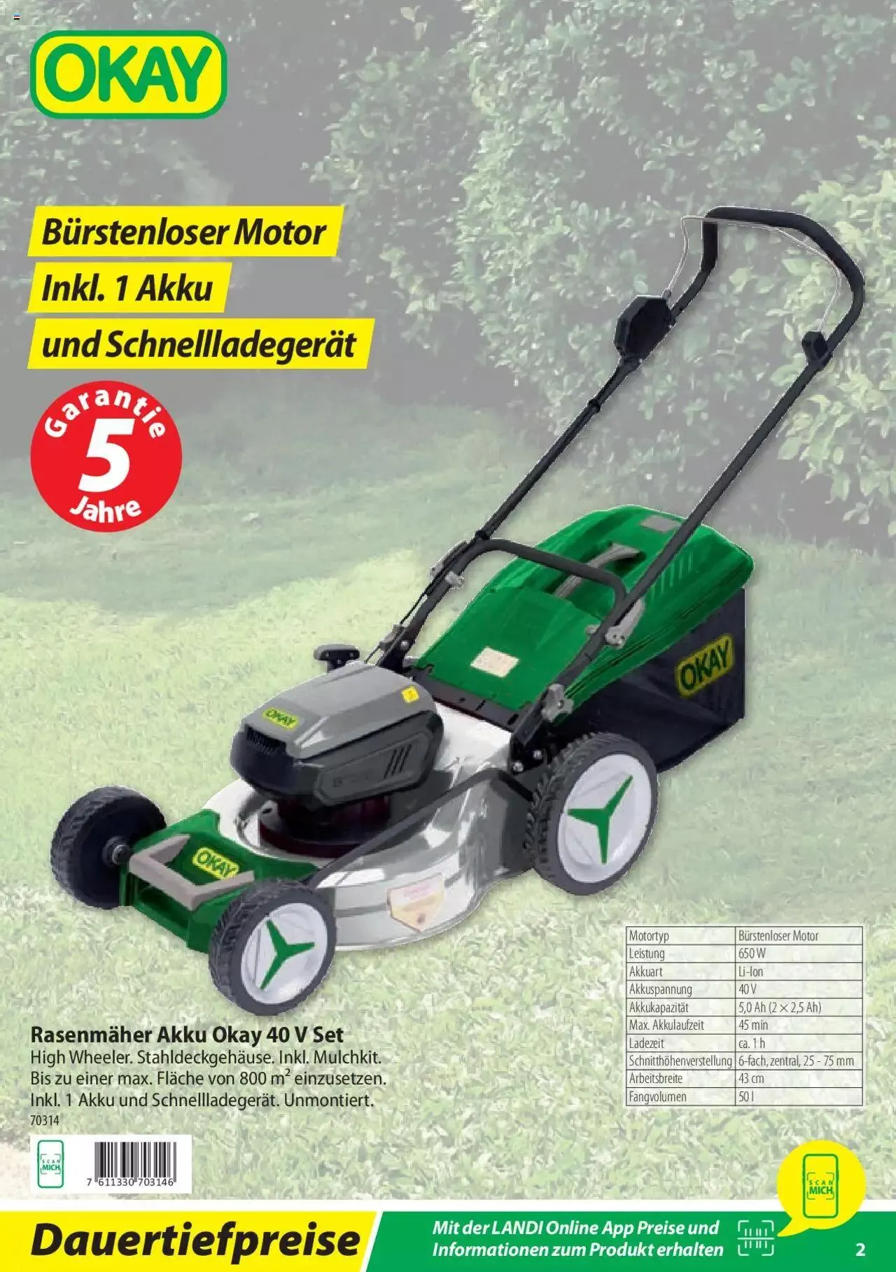 Landi Akkugeräte Linie 2023 von 7. März bis 31. Dezember 2023 - Prospekt seite  2