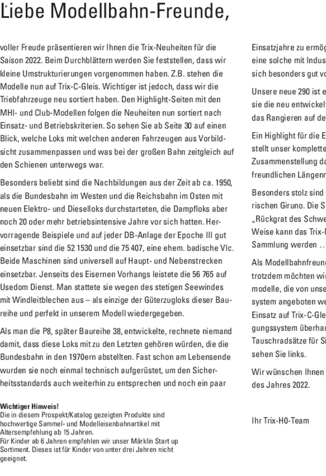 Conrad - TRIX H0 Neuheiten 2022 von 28. März bis 31. Dezember 2023 - Prospekt seite  109