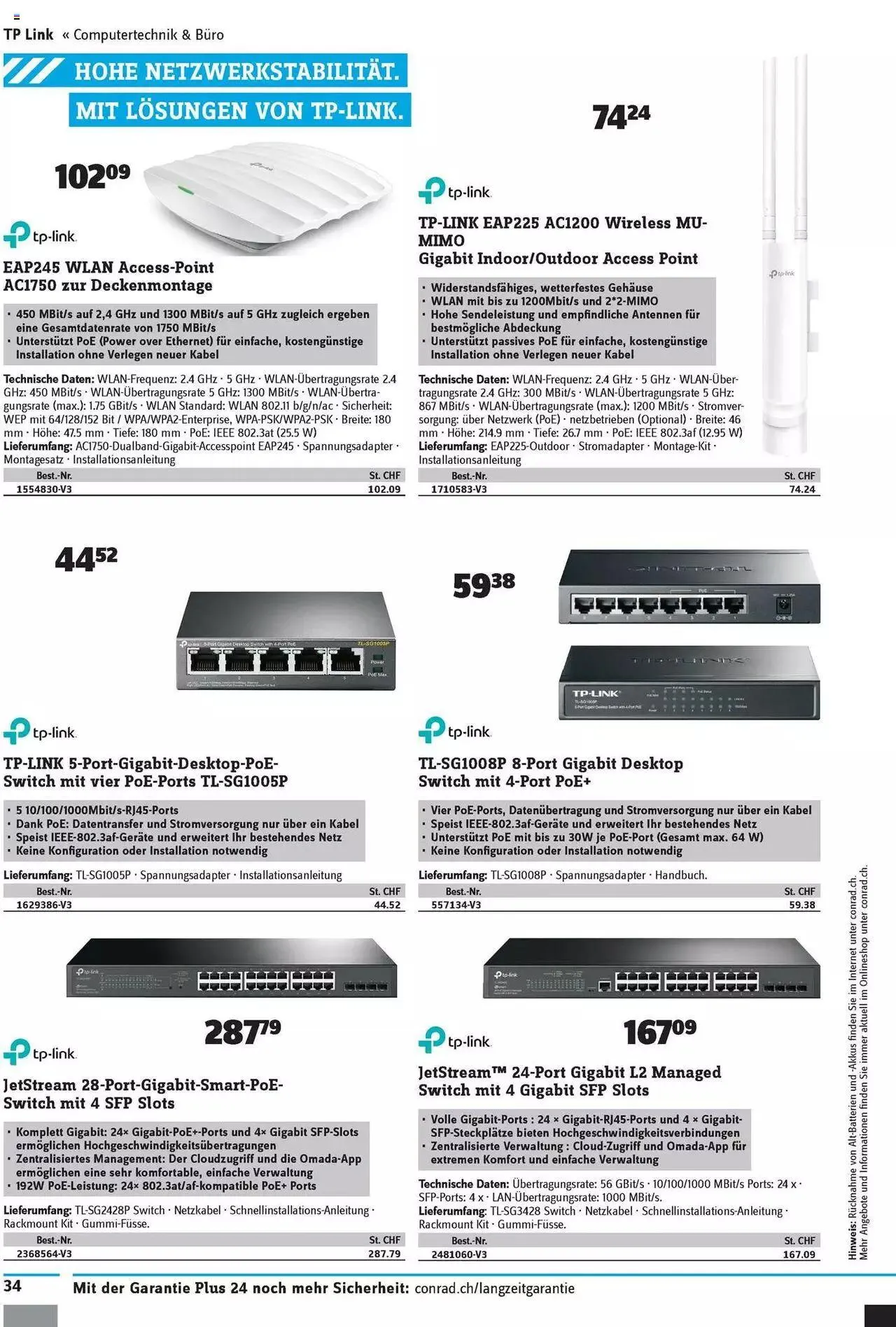 Conrad - Technik Deals von 30. August bis 31. Dezember 2023 - Prospekt seite 36