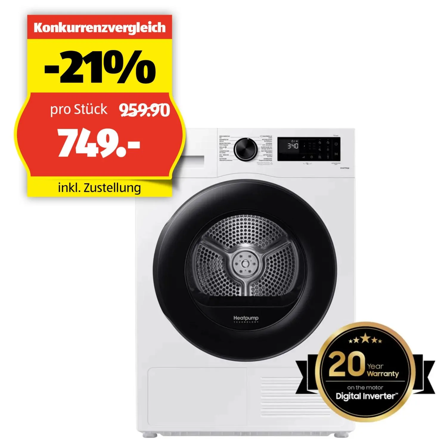 SAMSUNG Wäschetrockner DV5000, DV90CGC2A0AEWS