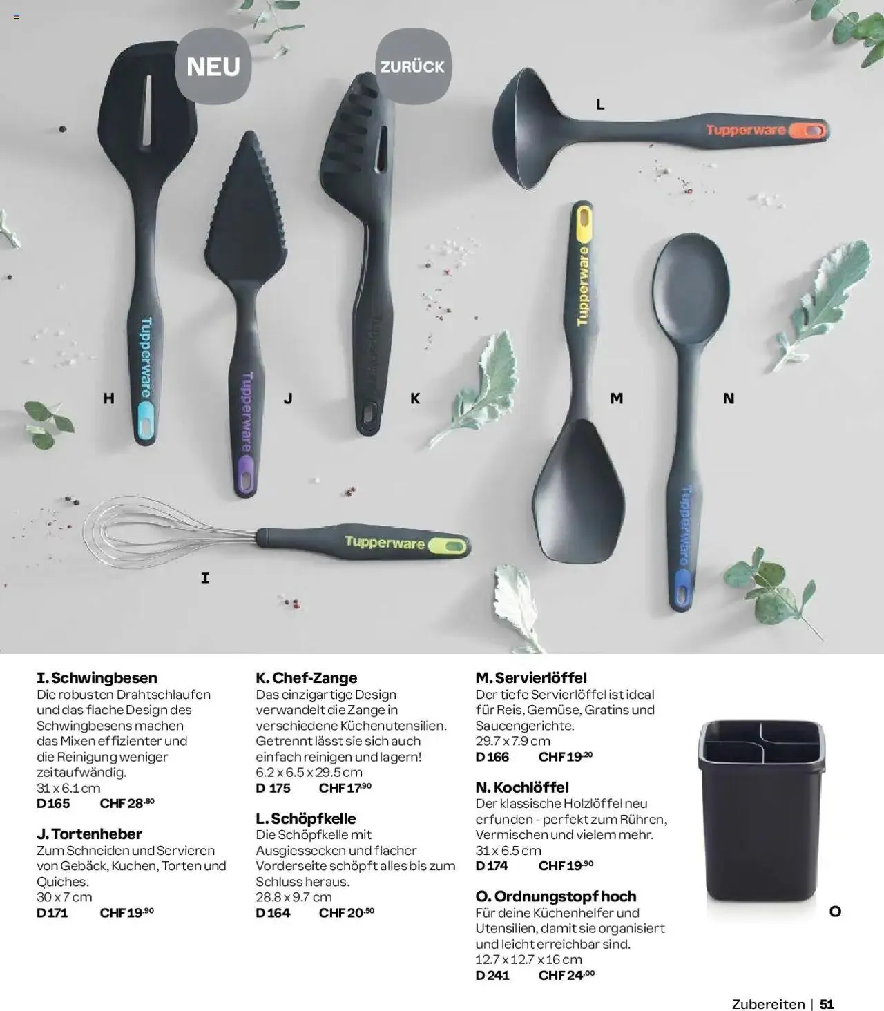 Tupperware Aktionen Herbst / Winter 2024/25 von 2. September bis 31. Dezember 2024 - Prospekt seite  51