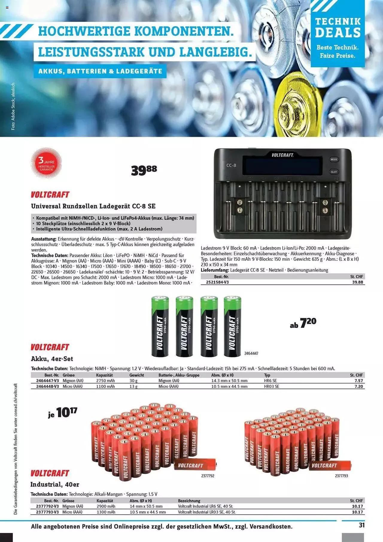 Conrad - Technik Deals von 30. August bis 31. Dezember 2023 - Prospekt seite 33