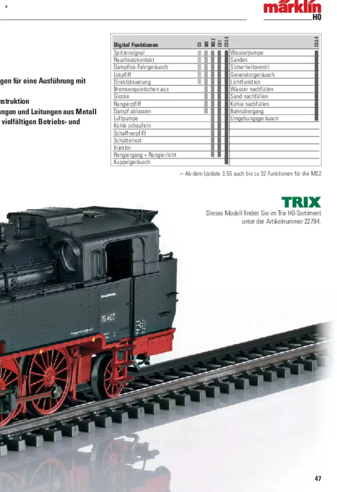 Conrad - Märklin Neuheiten 2022 von 28. März bis 31. Dezember 2023 - Prospekt seite  98