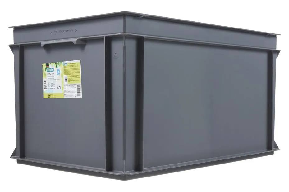 Utz Rako Oecoplan Behälter Box Dunkelgrau | 60 × 40 × 32.5 cm | 60 l