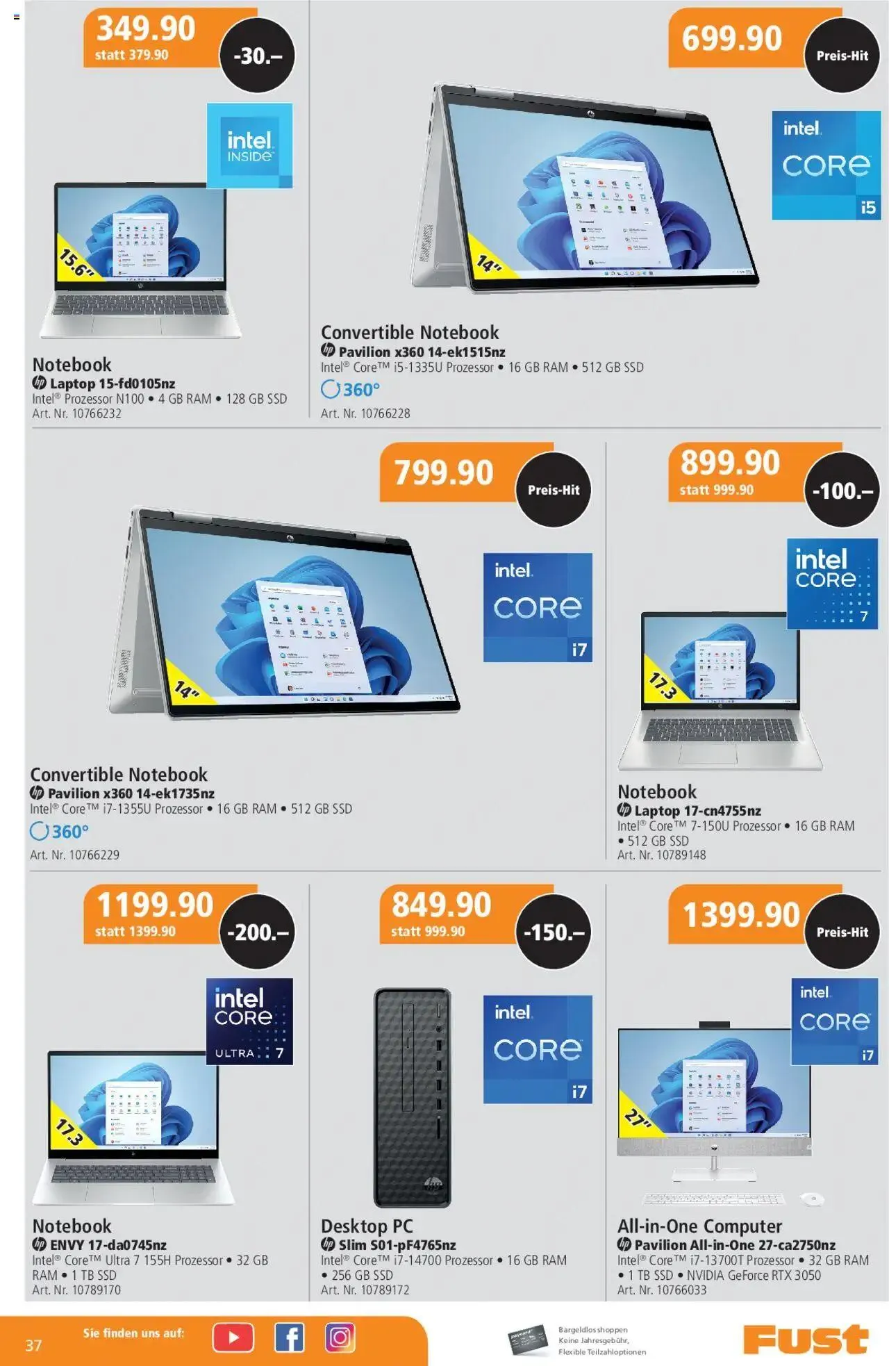 Fust Aktionen von 24. September bis 26. Oktober 2025 - Prospekt seite 37