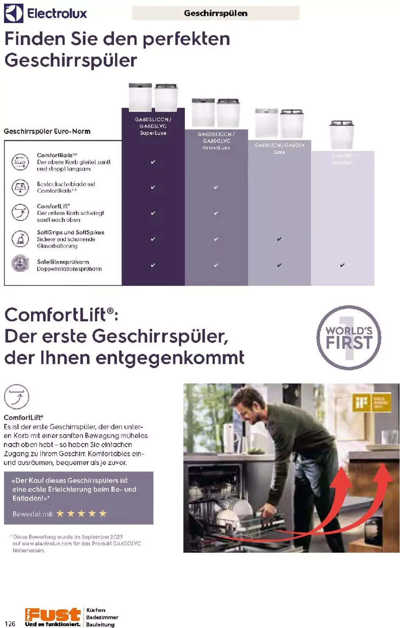 Fust Küchen- und Badezimmerprospekt von 4. März bis 31. Dezember 2024 - Prospekt seite 126