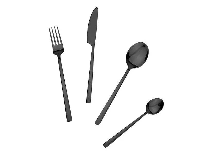 Besteck-Set SANNA 24-teilig schwarz