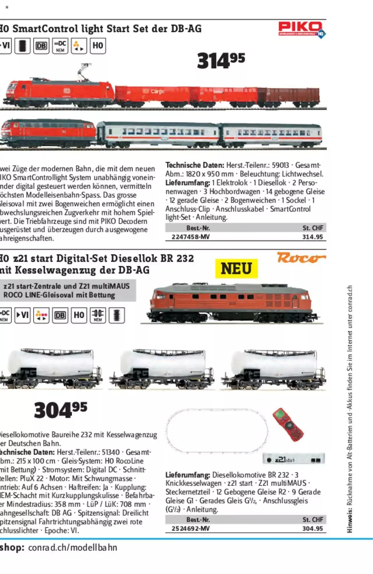 Conrad - Modellbahn Katalog 2022/23 von 5. September bis 31. Dezember 2023 - Prospekt seite  128