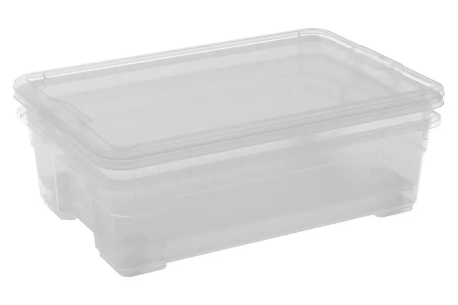 R BOX M 2er Set, transparent