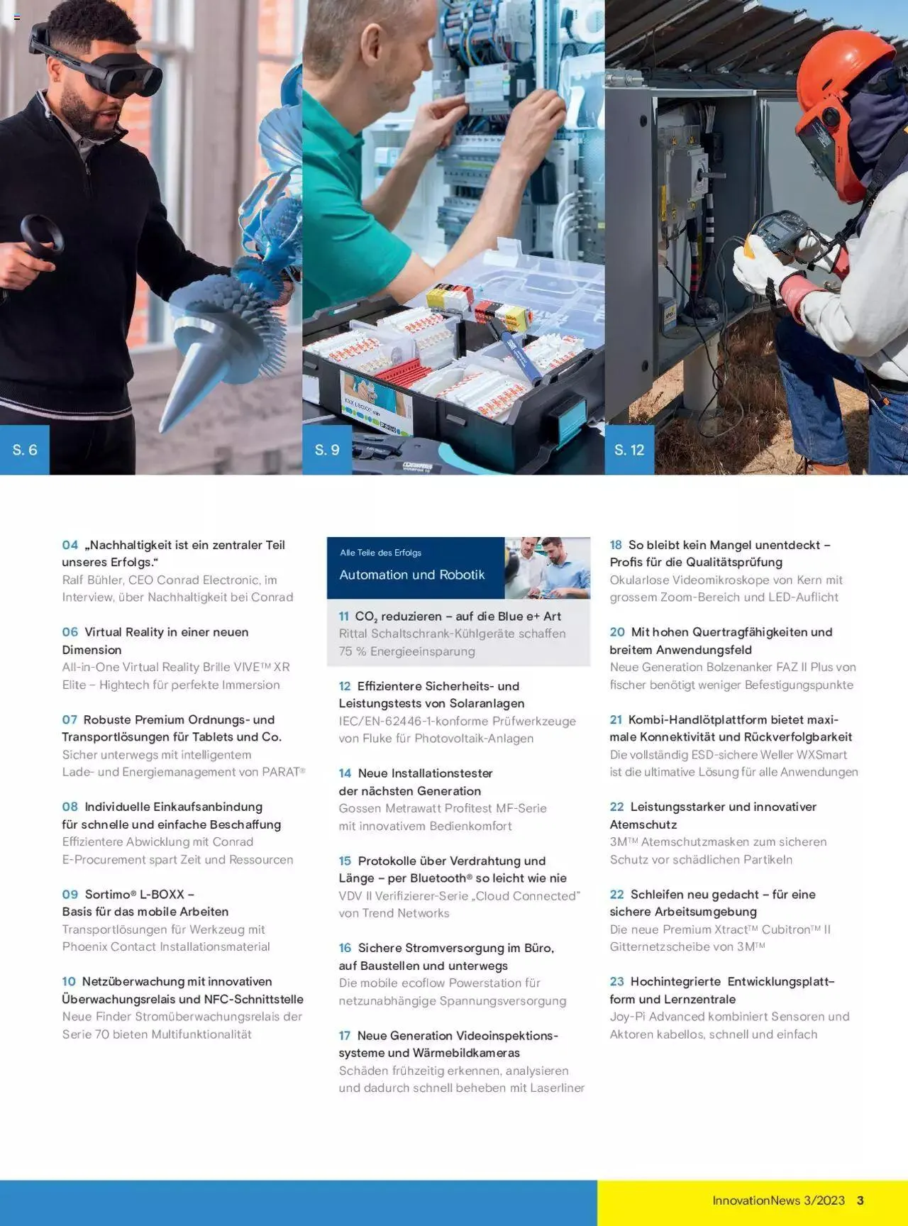 Conrad Innovation-News von 18. Juli bis 31. Dezember 2023 - Prospekt seite 3