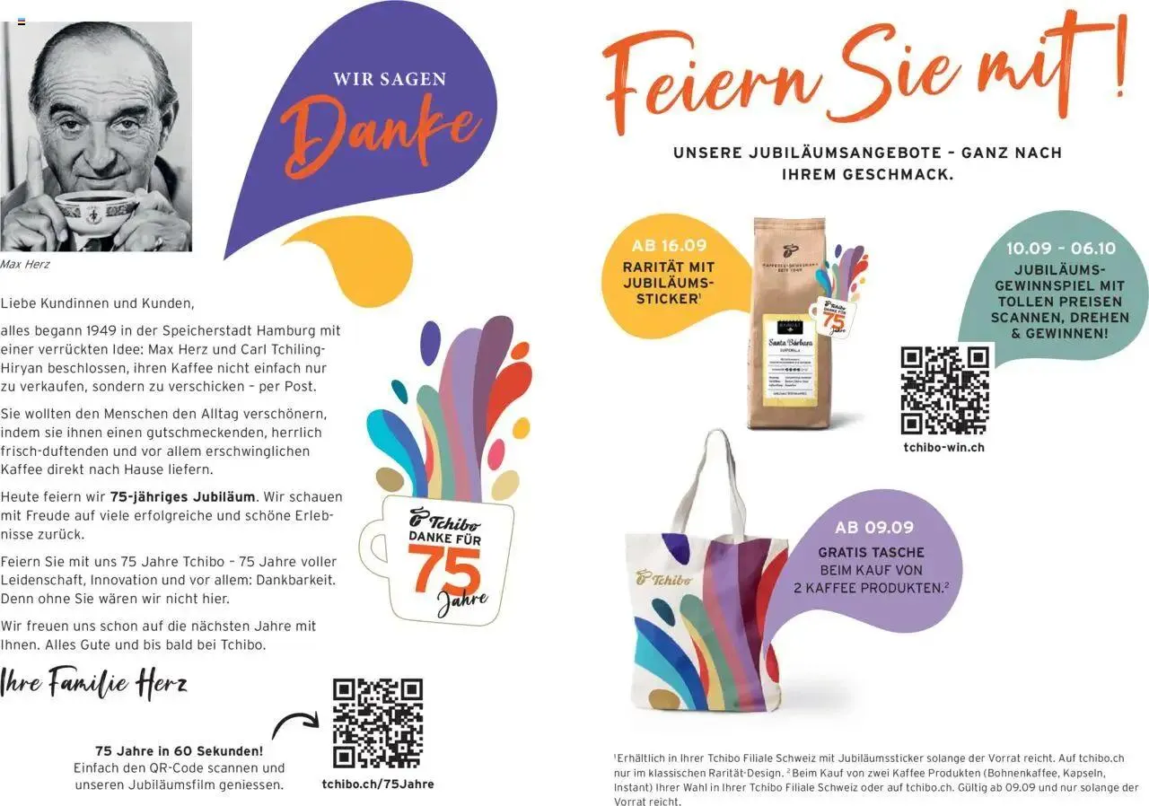 Tchibo Aktionen Filialen von 17. September bis 31. Dezember 2024 - Prospekt seite  2