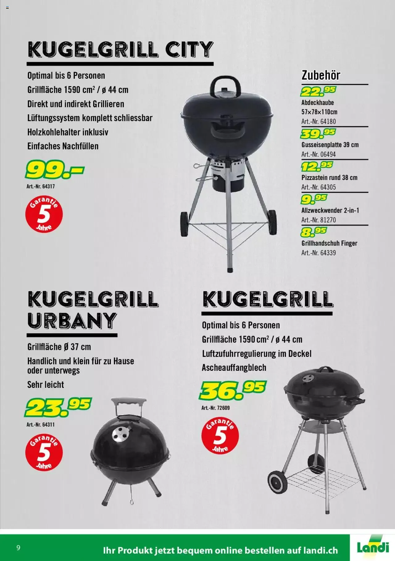 Landi - Grill 2022 von 1. April bis 31. Dezember 2023 - Prospekt seite 9