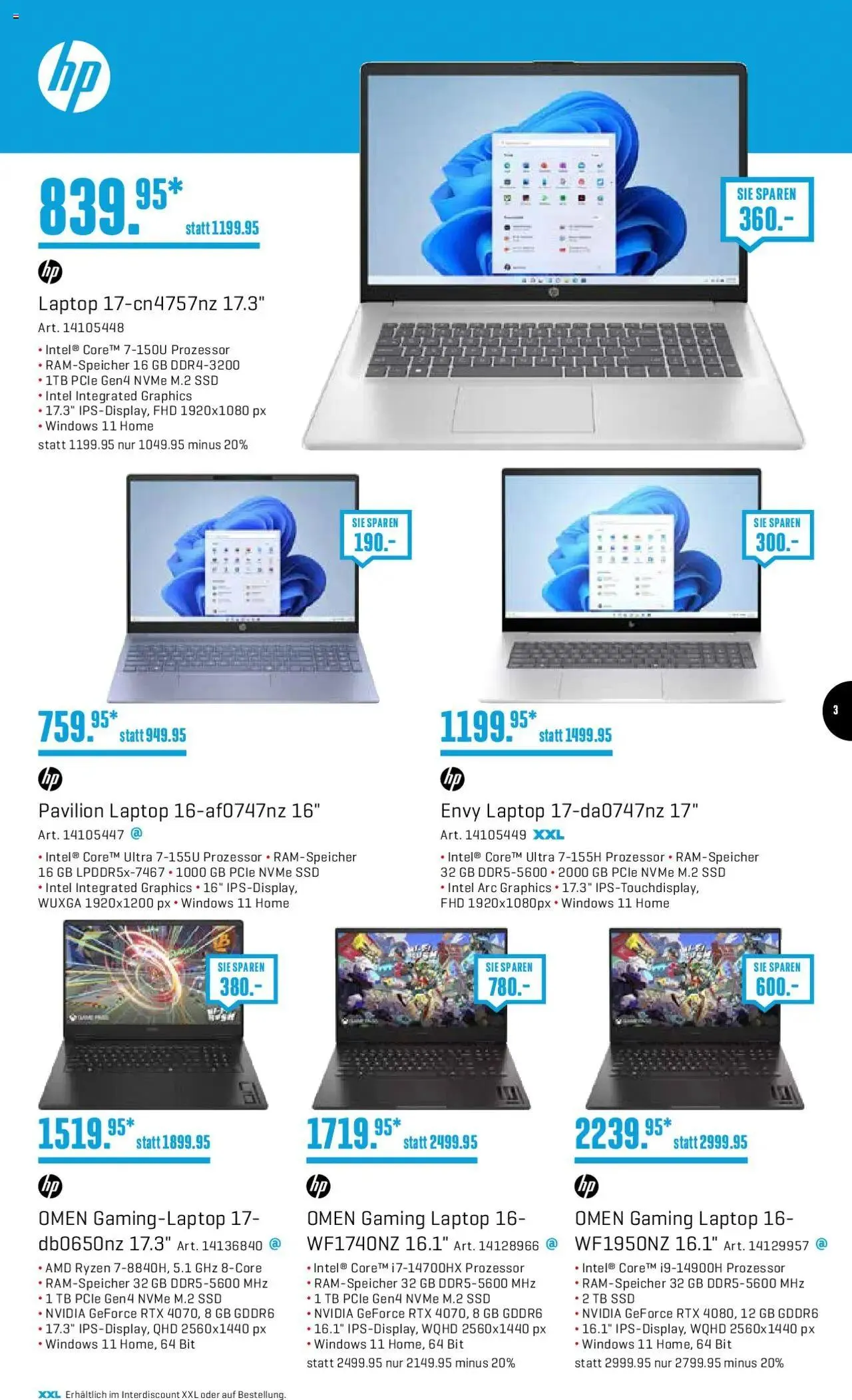 Interdiscount Aktionen von 7. Oktober bis 20. Oktober 2024 - Prospekt seite  3