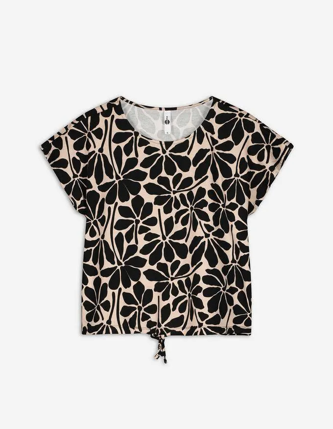 T-shirt - Viscosemix - beige