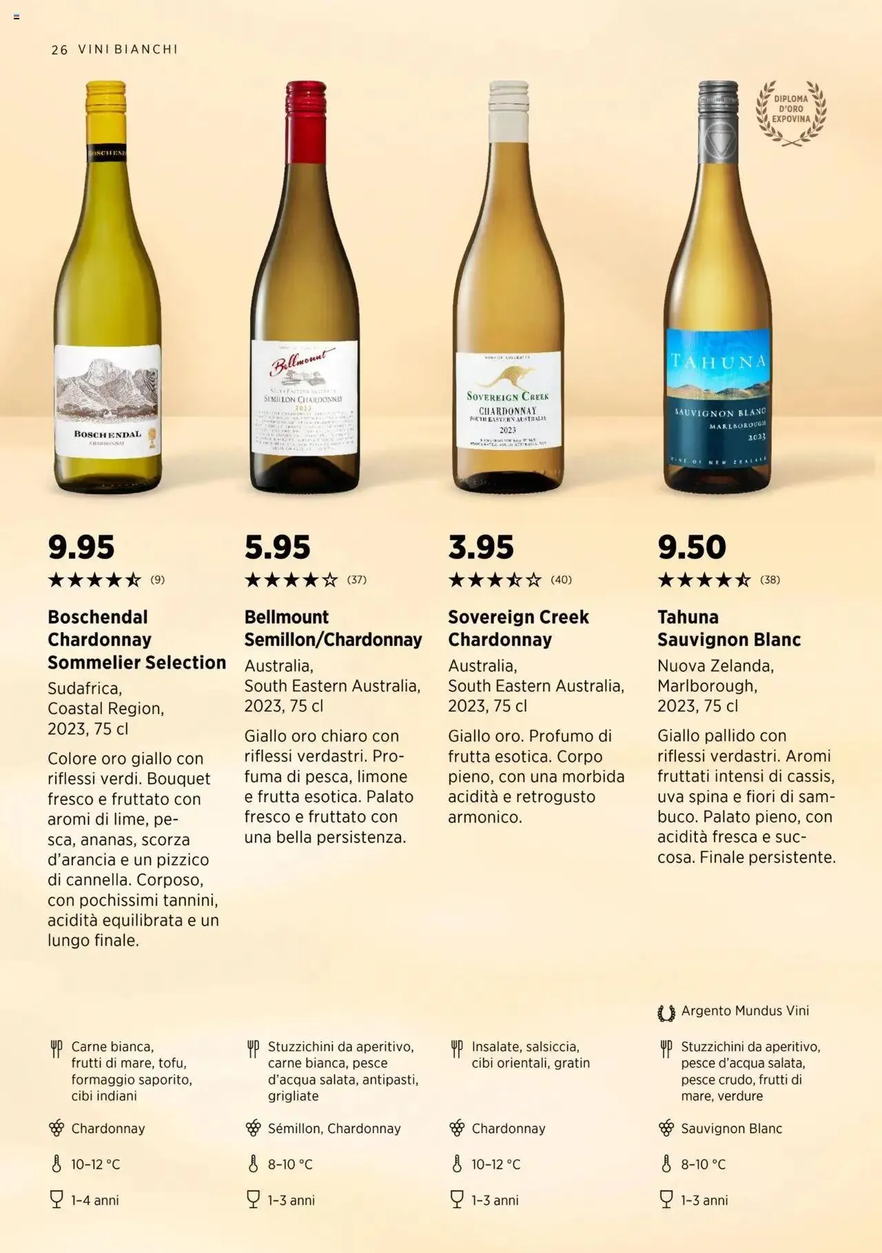 Denner Aktionen Guida dei vini 2024/2025 von 11. September bis 31. Dezember 2024 - Prospekt seite 26