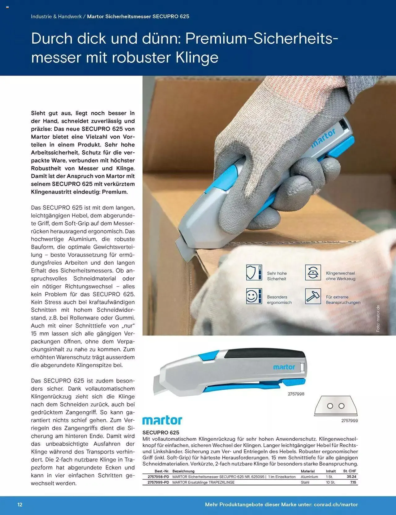 Conrad Handwerk und Technik von 8. Mai bis 31. Dezember 2023 - Prospekt seite 12