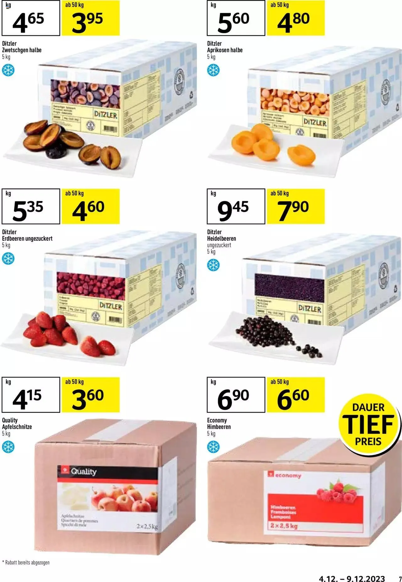 Prodega Aktionen Bäckerei von 4. Dezember bis 9. Dezember 2023 - Prospekt seite 7