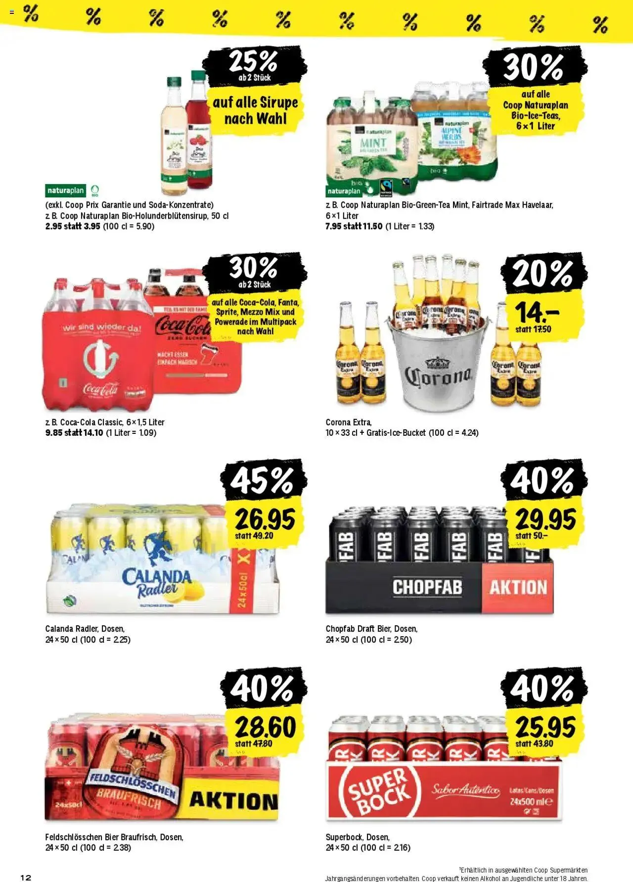 Coop Aktionen von 6. August bis 11. August 2024 - Prospekt seite 12