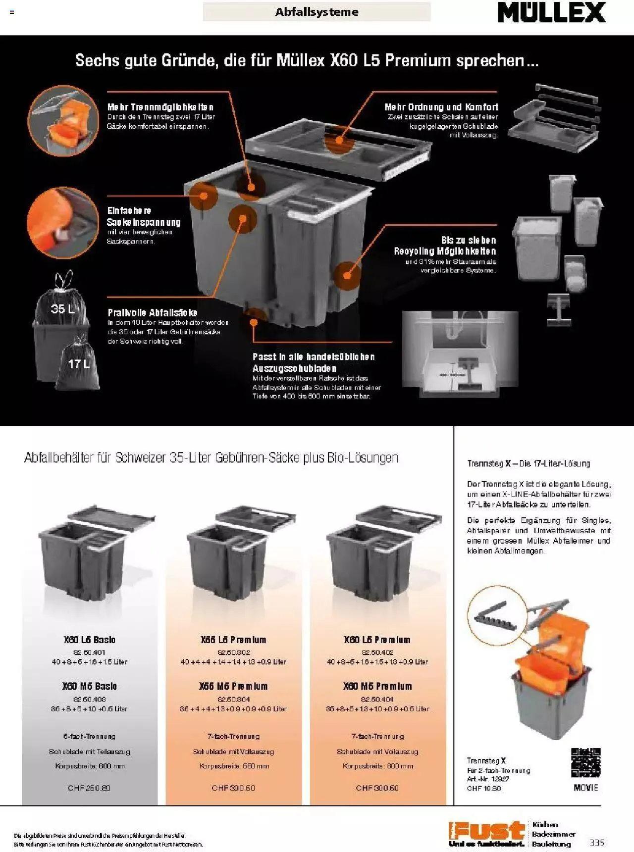 Fust Küchen- und Badezimmerprospekt von 4. März bis 31. Dezember 2024 - Prospekt seite  335