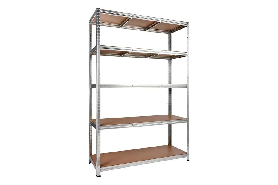 Ayce Metallregal mit 5 Böden Verzinkt | 182 × 120 × 45 cm | max. 35 kg pro Boden