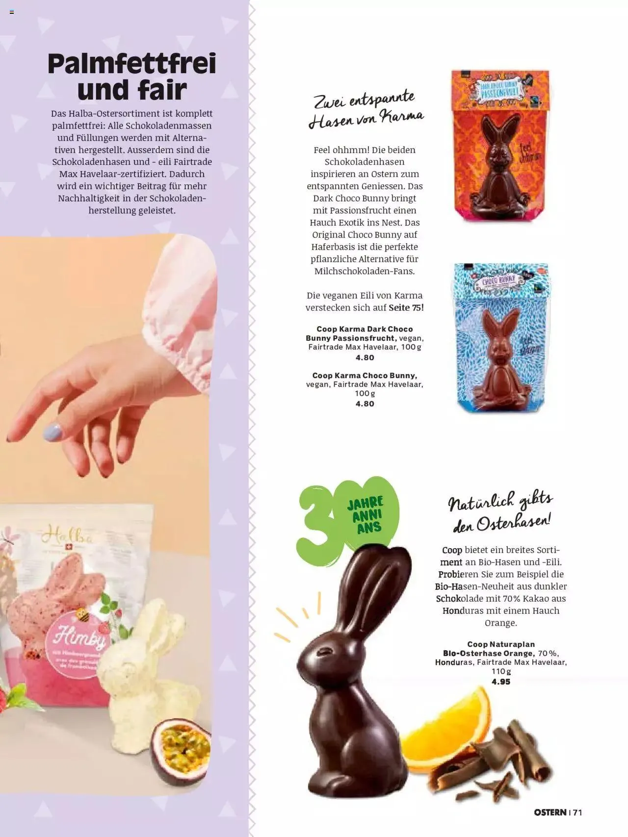 Coop Aktionen Ostern von 28. März bis 31. Dezember 2023 - Prospekt seite  71