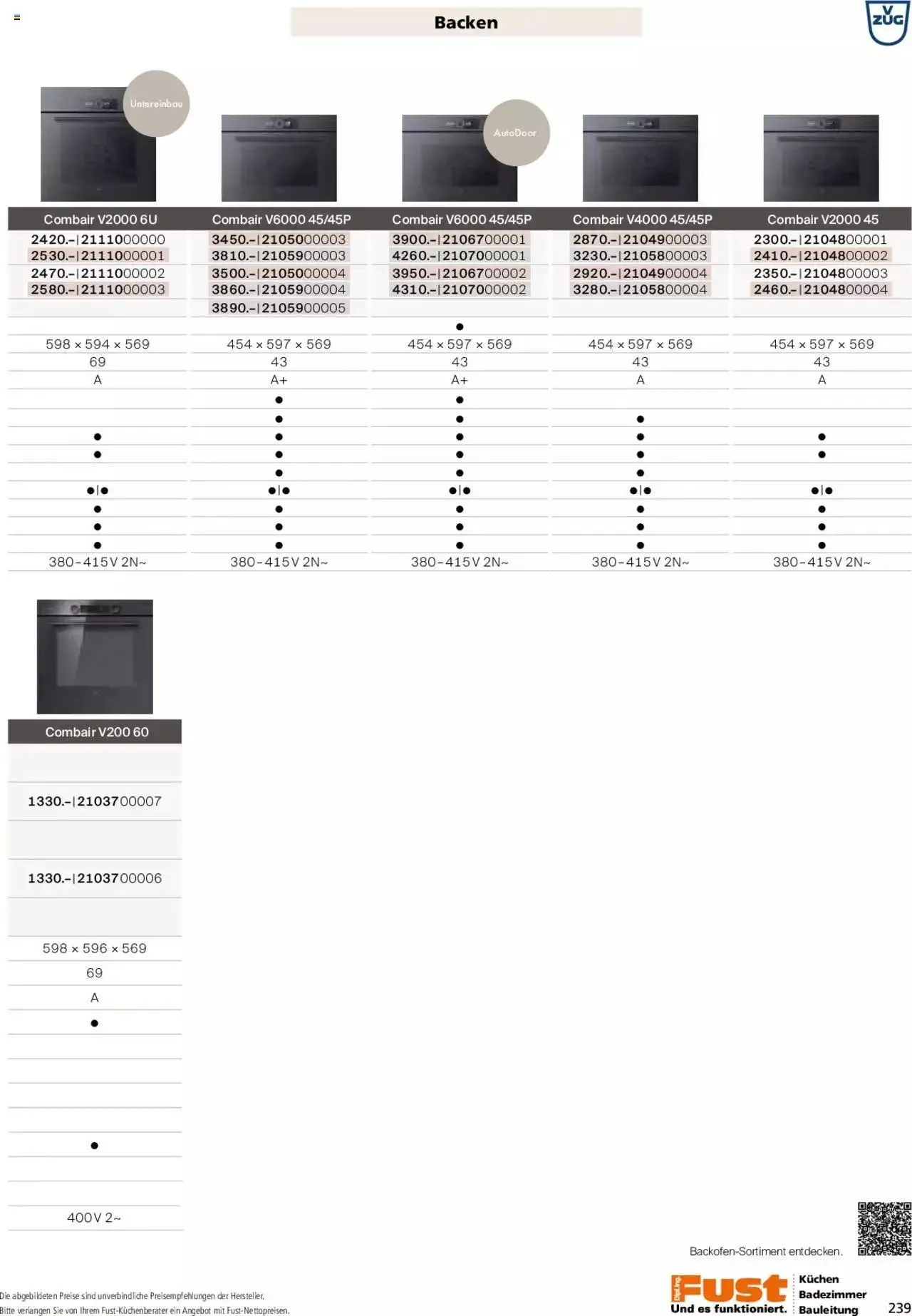 Fust - Küchenmagazin - Riesenauswahl von 22. Februar bis 31. Dezember 2023 - Prospekt seite 239