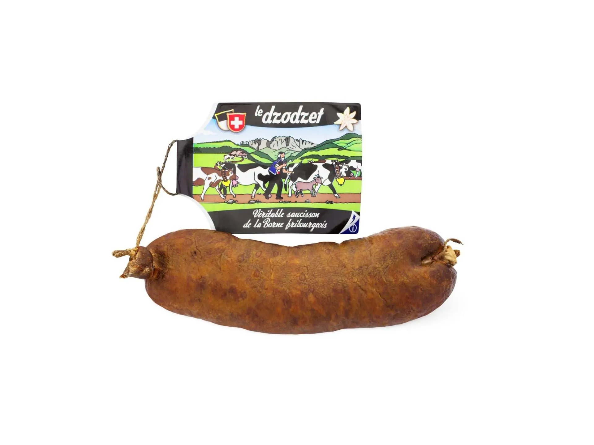 Véritable saucisson Borne fribourgeois
