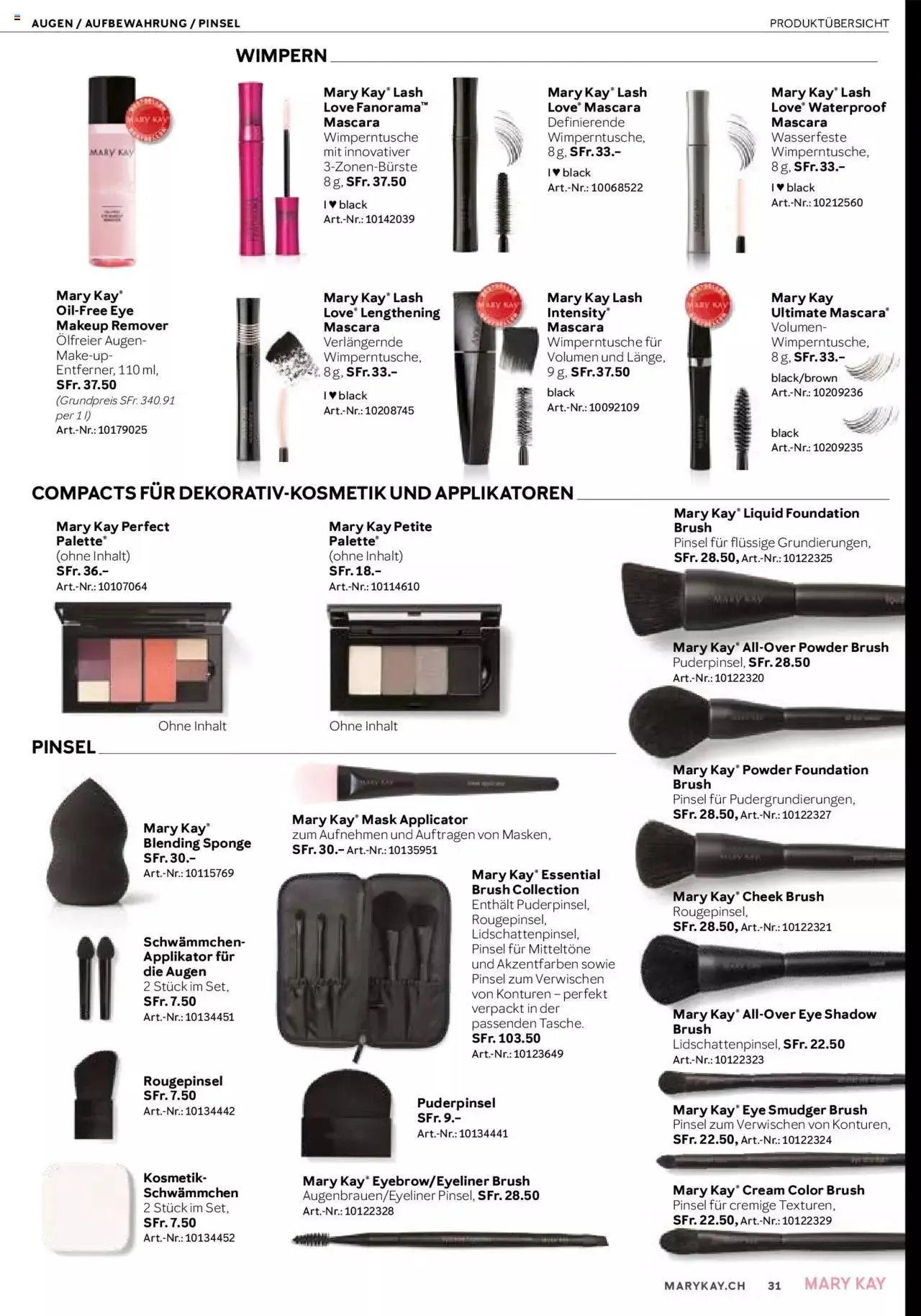Mary Kay Aktionen von 16. April bis 31. Dezember 2024 - Prospekt seite  31