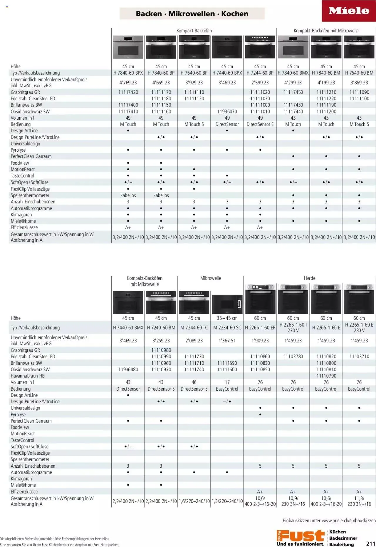 Fust - Küchenmagazin - Riesenauswahl von 22. Februar bis 31. Dezember 2023 - Prospekt seite 211