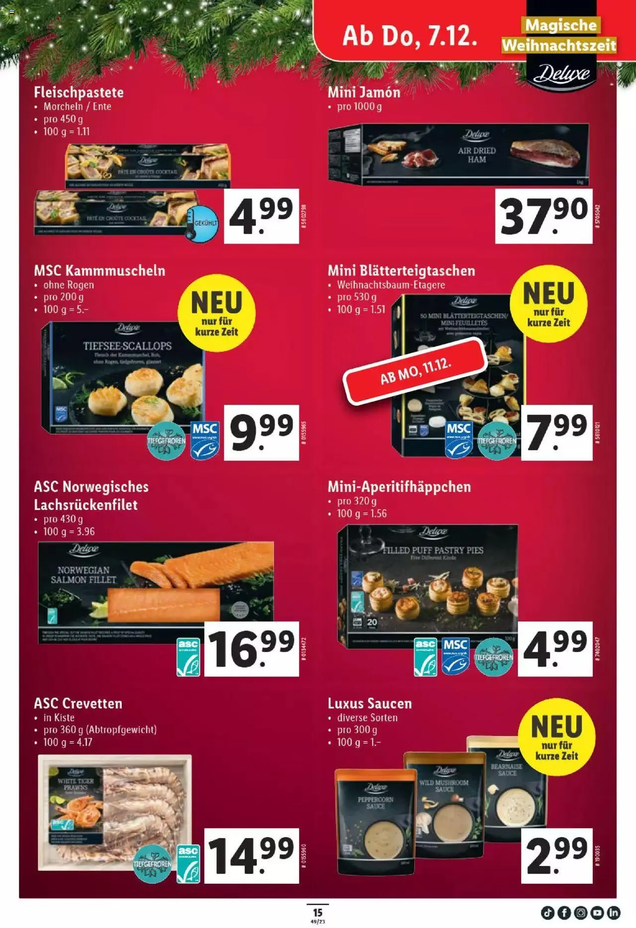 Lidl Aktionen von 7. Dezember bis 13. Dezember 2023 - Prospekt seite 15