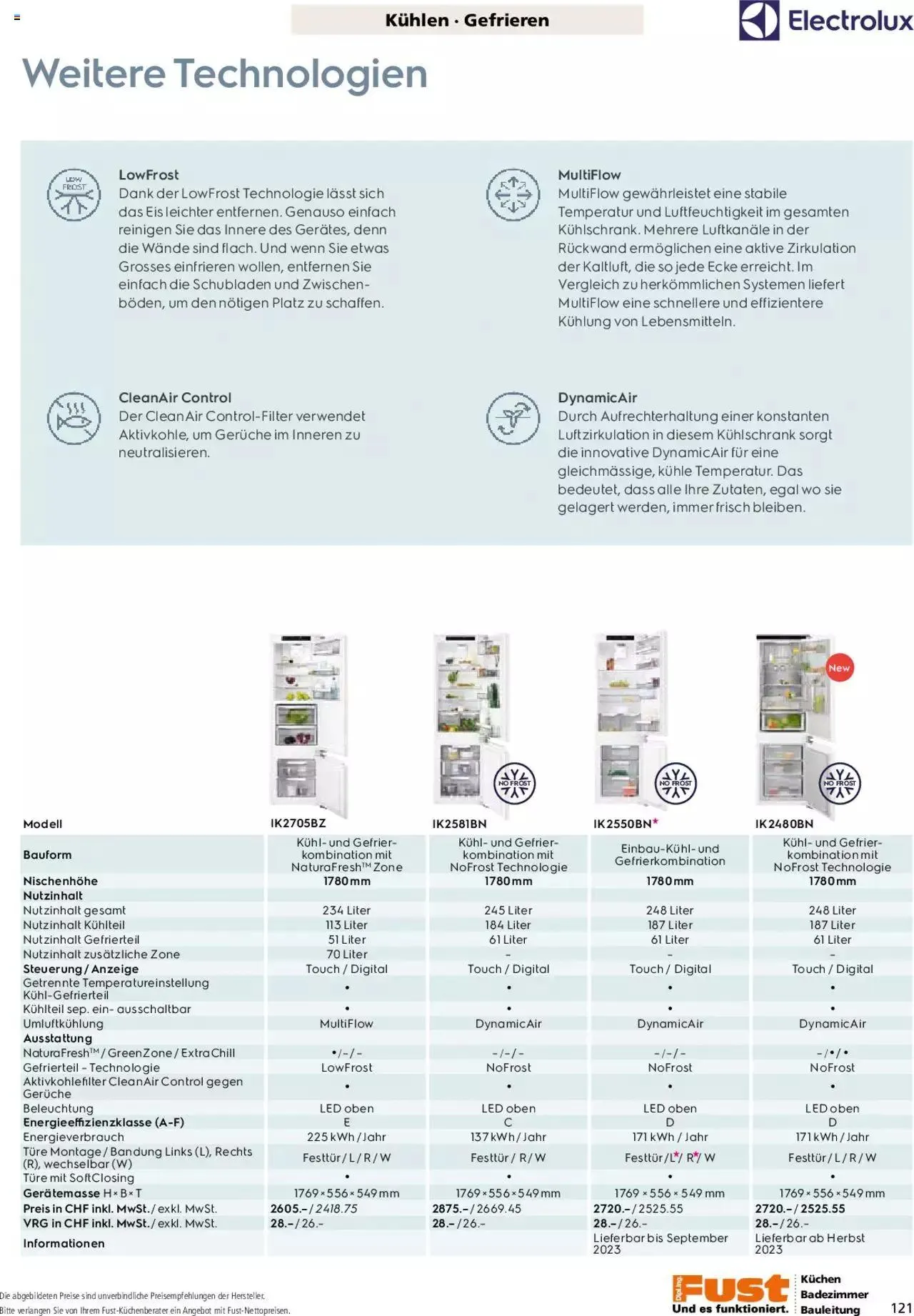 Fust - Küchenmagazin - Riesenauswahl von 22. Februar bis 31. Dezember 2023 - Prospekt seite 121